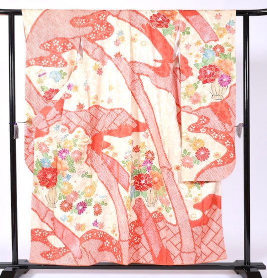 Long-sleeved kimono (Furisode) /B40