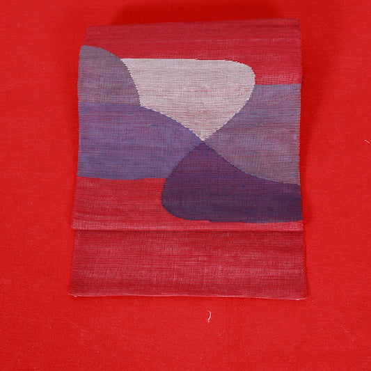 Japanese kimono used sash belt (obi) polyester / T01