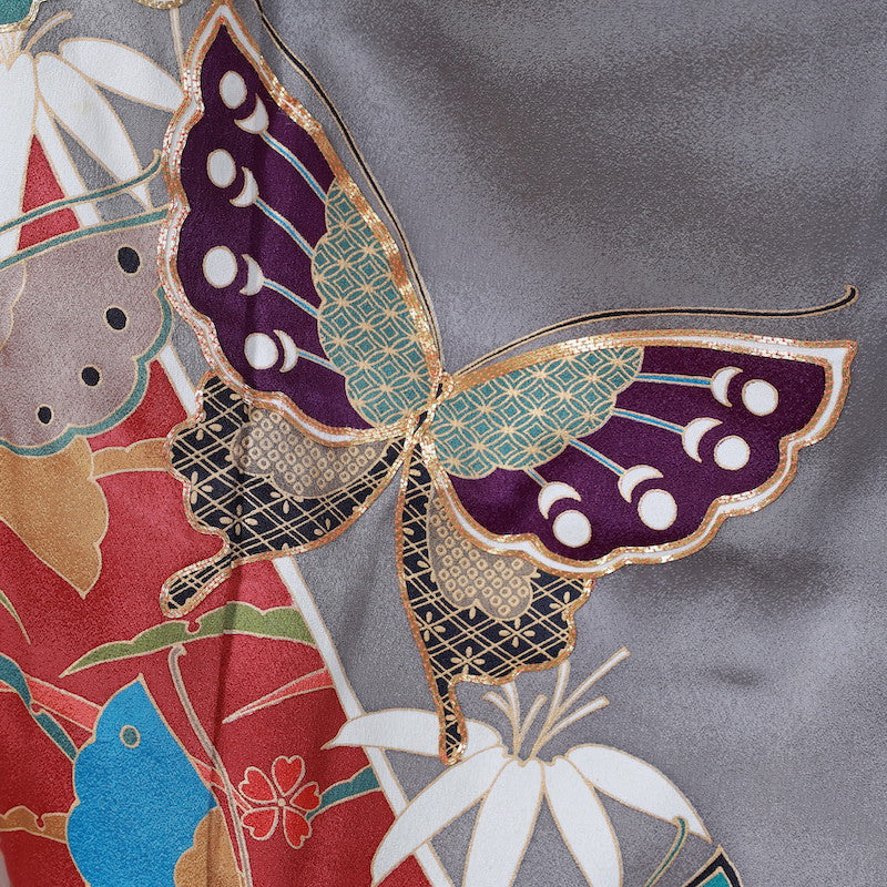 Long-sleeved kimono (Furisode) /B43