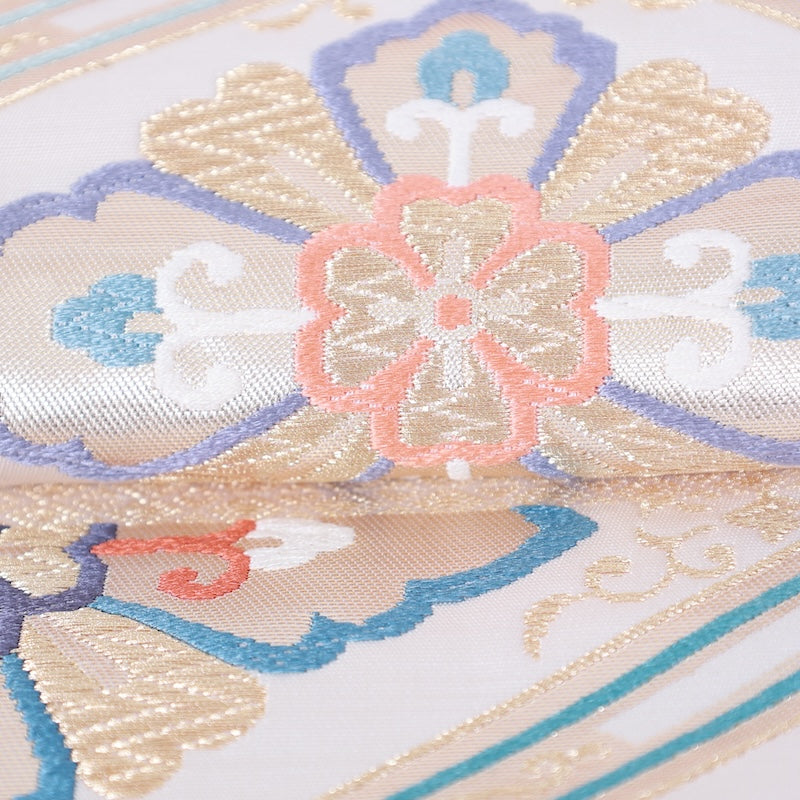 Japanese kimono used sash belt (hukuro-obi) 100% silk / T339