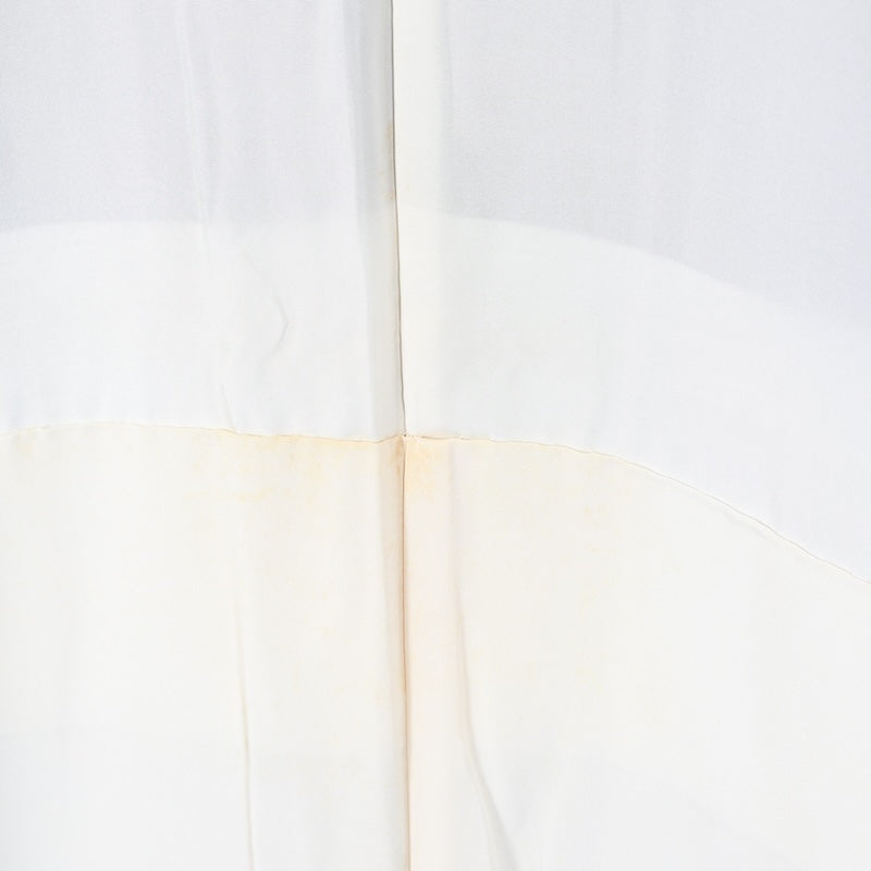 Japanese kimono used <Kurotomesode> M-size silk 100% /B726