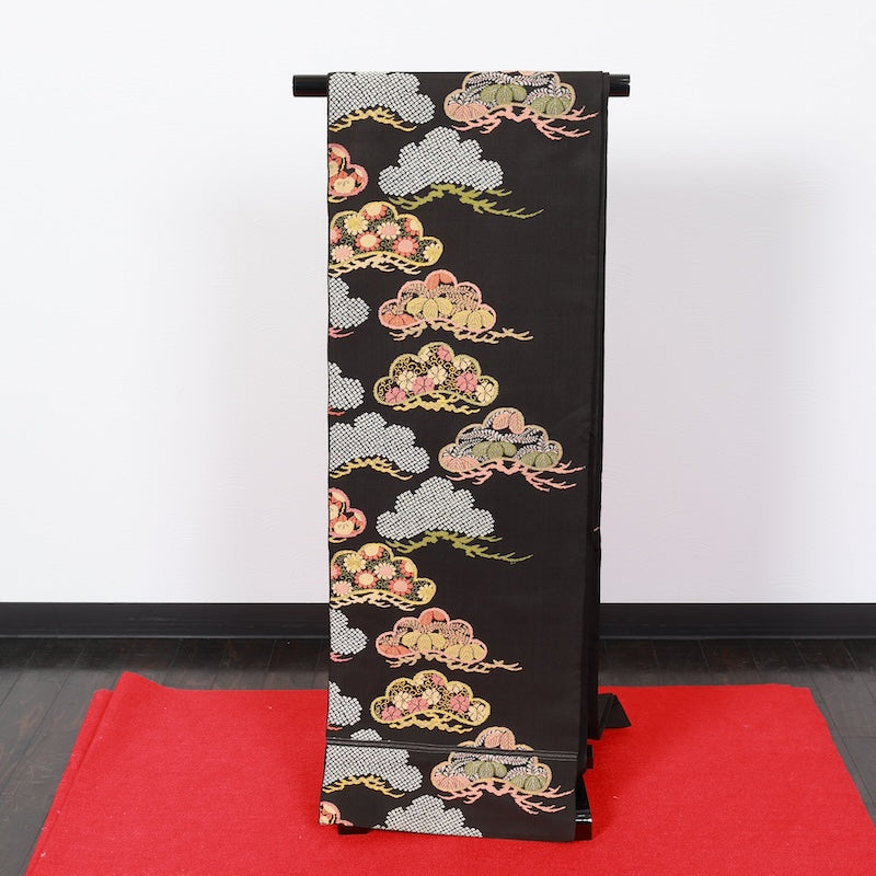 Japanese kimono used sash belt (hukuro-obi) 100% silk / T324
