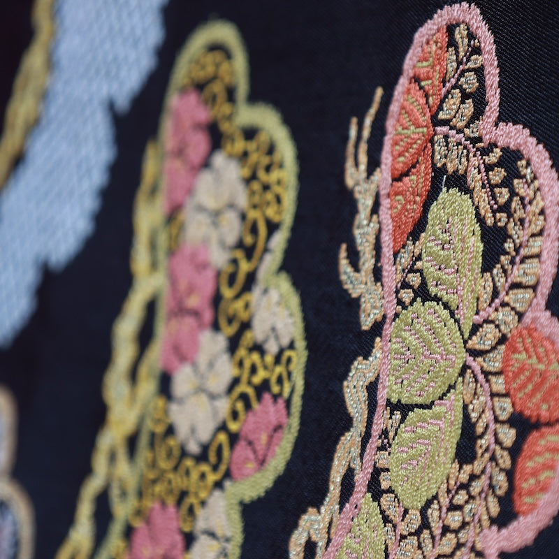Japanese kimono used sash belt (hukuro-obi) 100% silk / T324