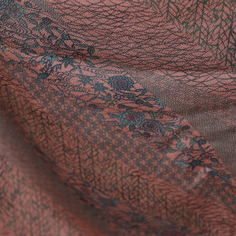 Japanese kimono used <Komon> Msize silk 100% /B723