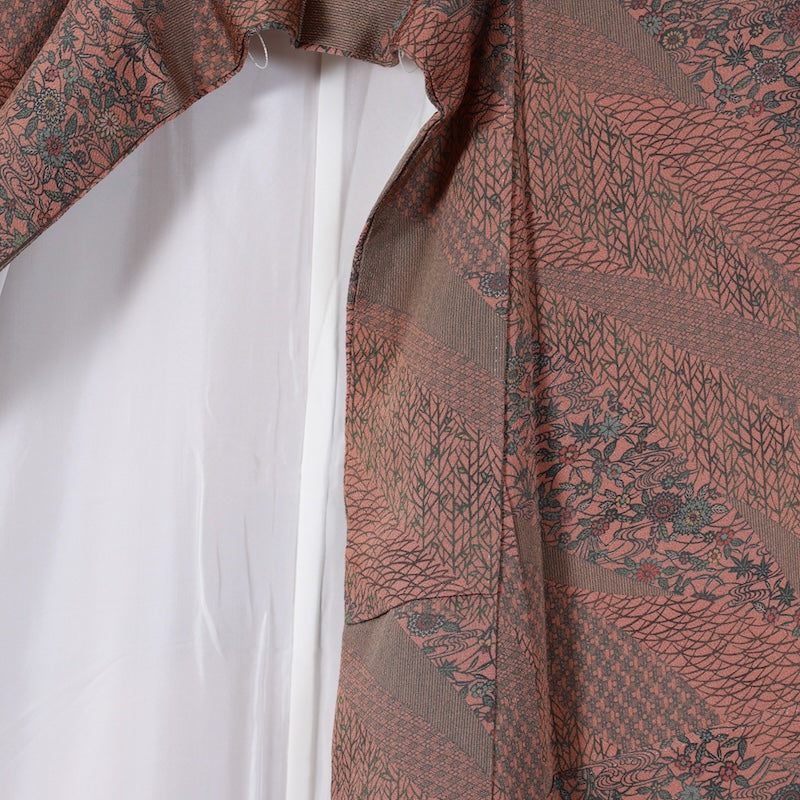 Japanese kimono used <Komon> Msize silk 100% /B723