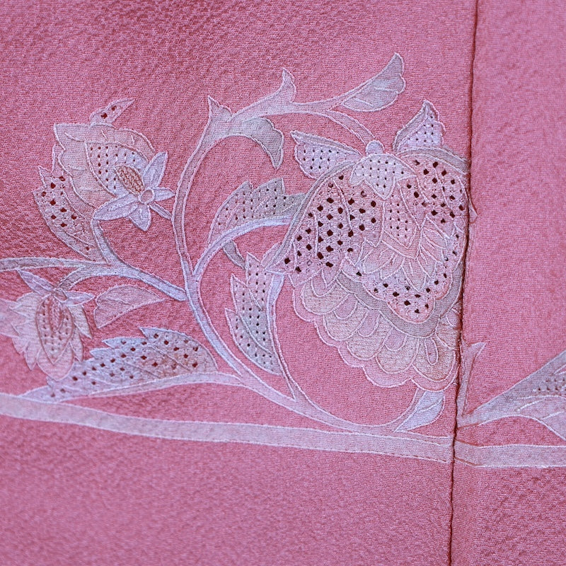 Japanese kimono Unused New <Tsukesage> M-size silk 100% /B722