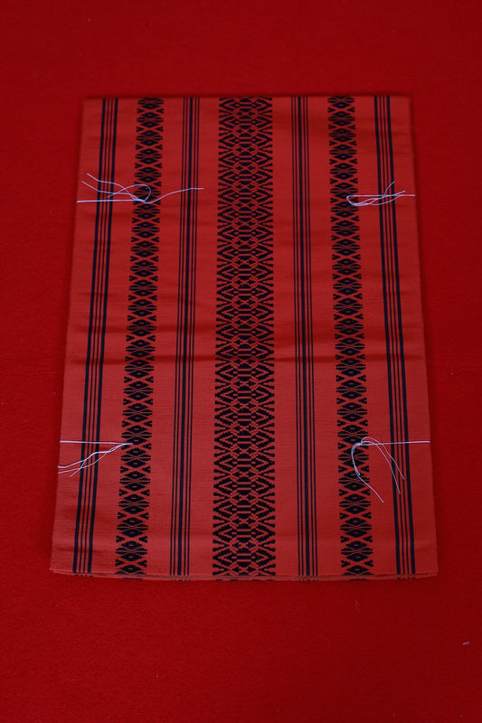 Nagoya-obi sash belt red black New unused ?AZ93
