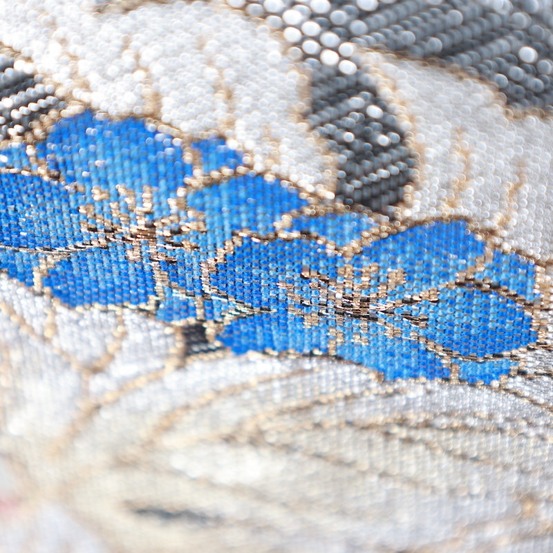 Japanese kimono used sash belt (obi) 100% silk / T334