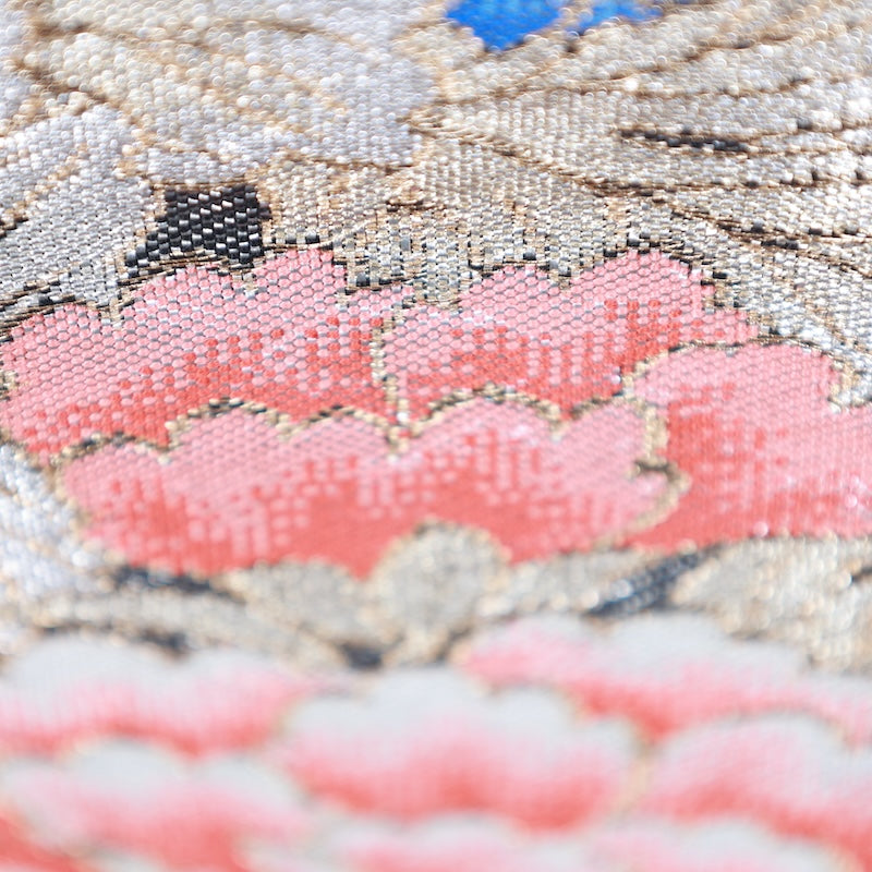Japanese kimono used sash belt (obi) 100% silk / T334