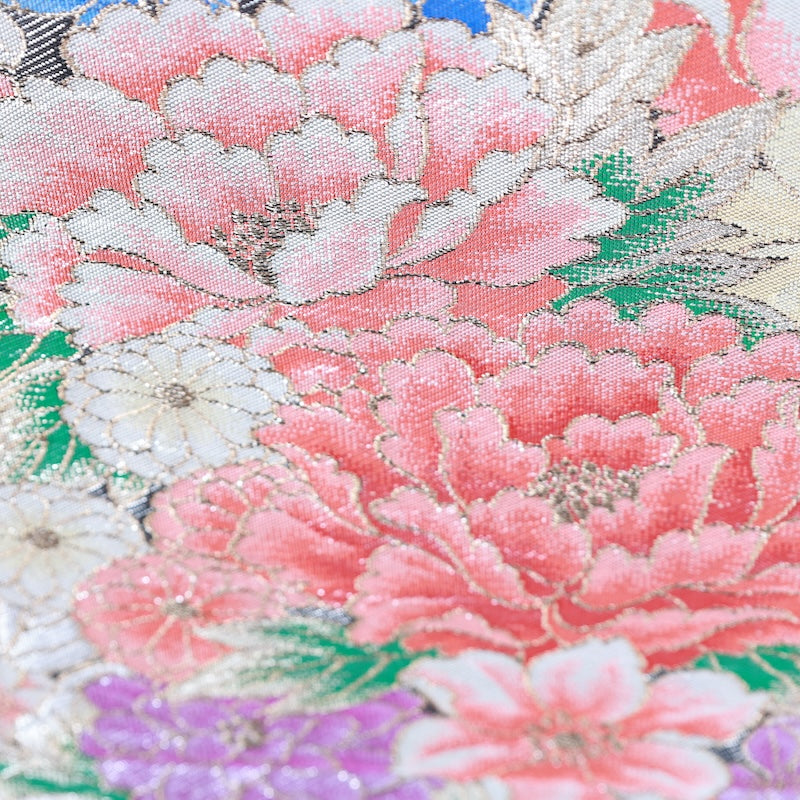 Japanese kimono used sash belt (obi) 100% silk / T334