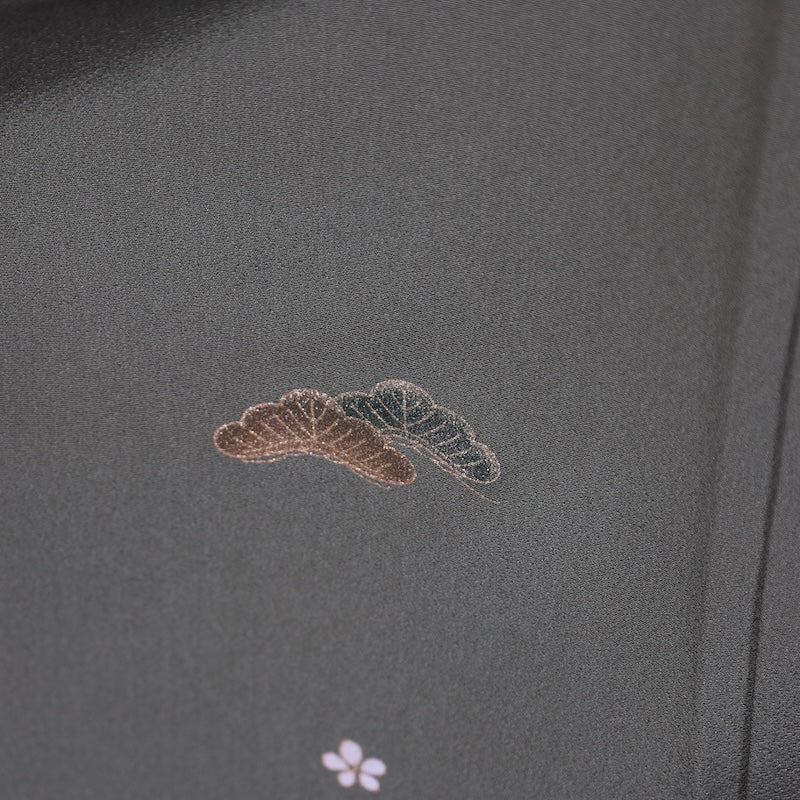 Japanese kimono used <komon> M-size silk 100% /B720