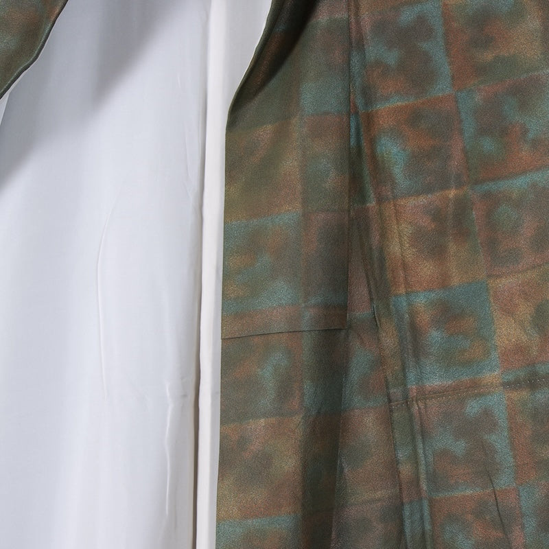 Japanese kimono used <komon> M-size silk 100% /B720