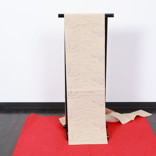 Japanese kimono used sash belt (nagoya-obi) polyester / T333