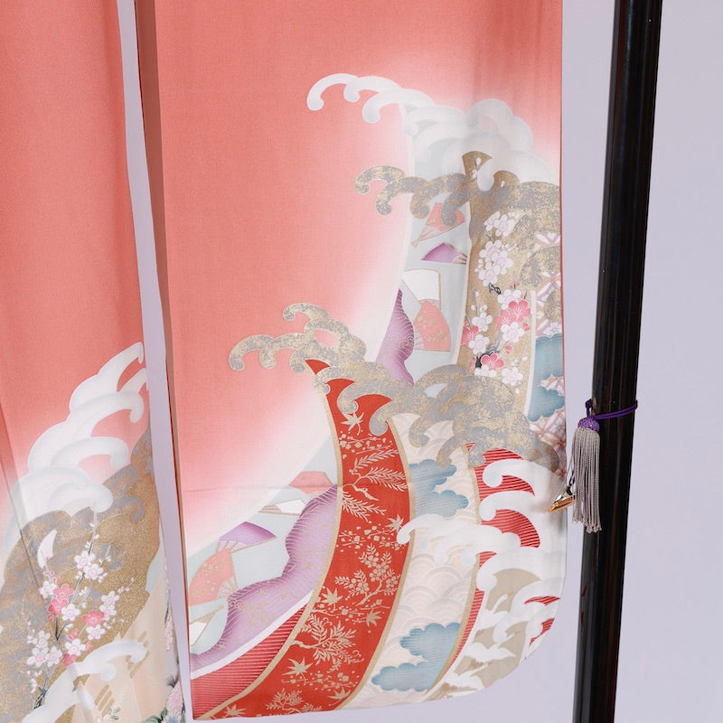 Long-sleeved kimono (Furisode) /B49