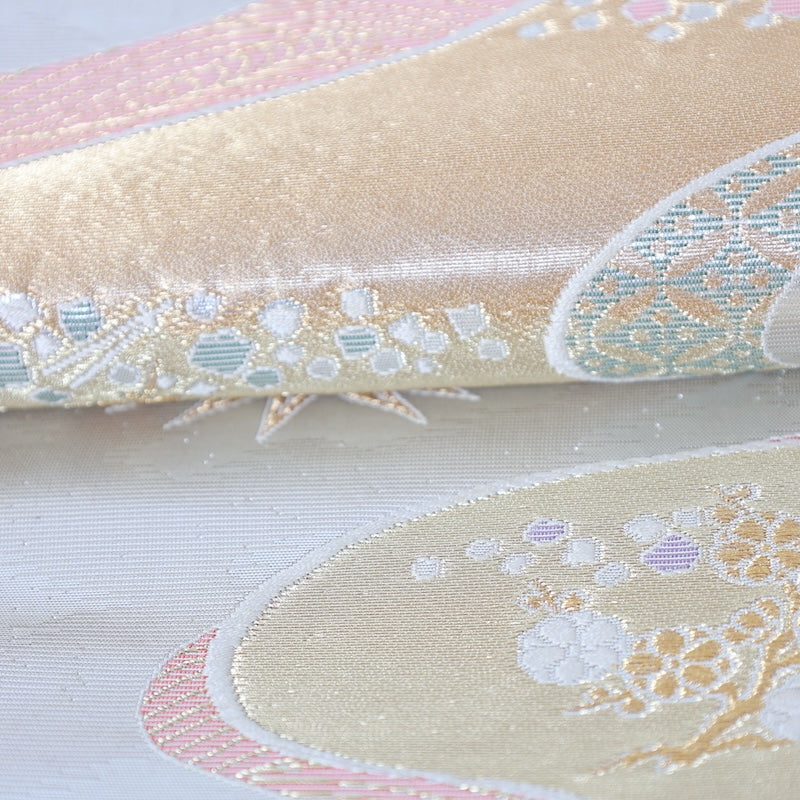 Japanese kimono used sash belt (hukuro-obi) 100% silk / T328