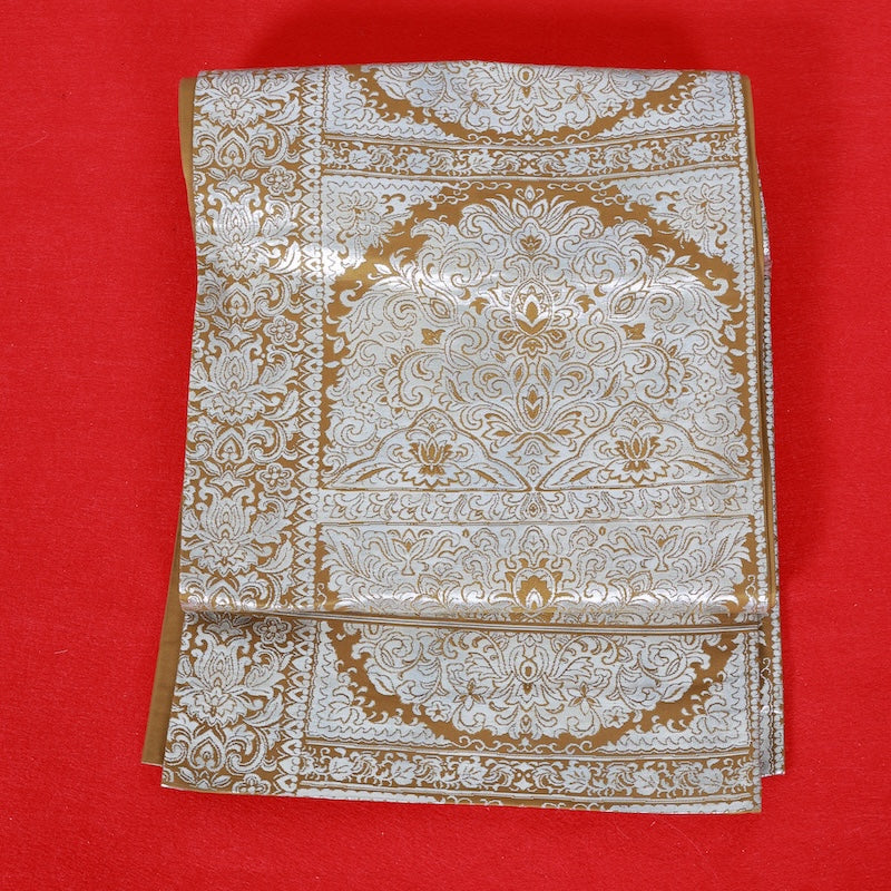 Japanese kimono used sash belt (hukuro-obi) 100% silk / T332
