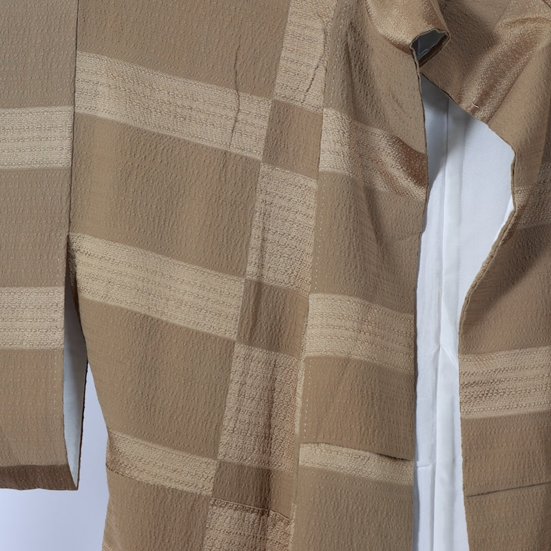 Japanese kimono used <houmongi> M-size silk 100% /B717