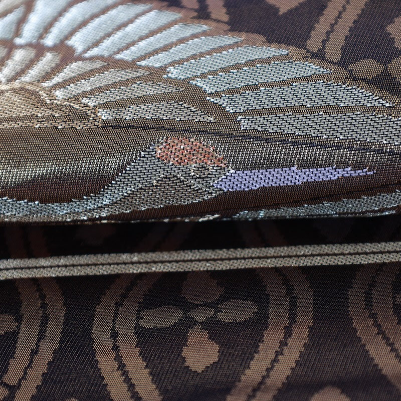 Japanese kimono used sash belt (hukuro-obi) 100% silk / T330