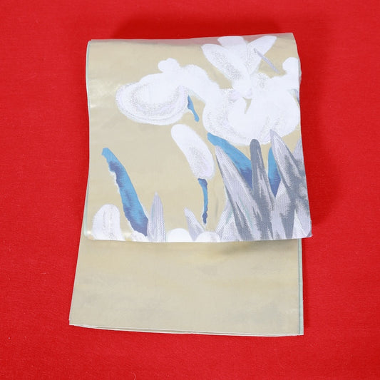 Japanese kimono used sash belt (hukuro-obi) 100% silk / T331