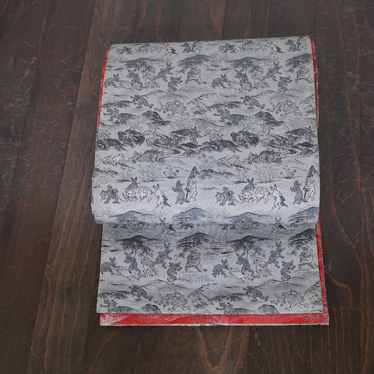 Japanese kimono used sash belt (hukuro-obi) 100% silk / T344