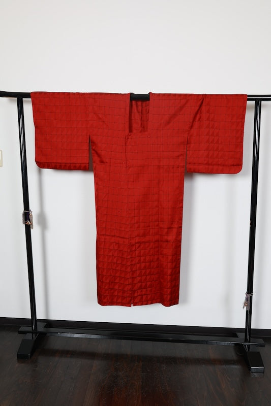 Rain coat red black pre-owned /AZ112