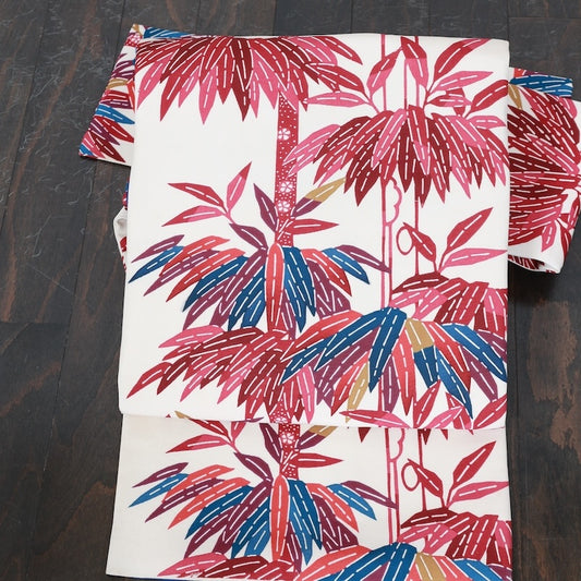 Japanese kimono used sash belt (nagoya-obi) 100% silk / T362