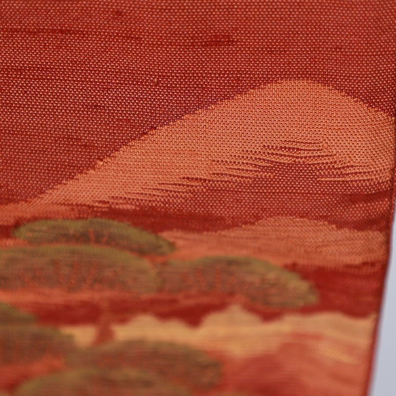 Japanese kimono used sash belt (hukuro-obi) 100% silk / T347