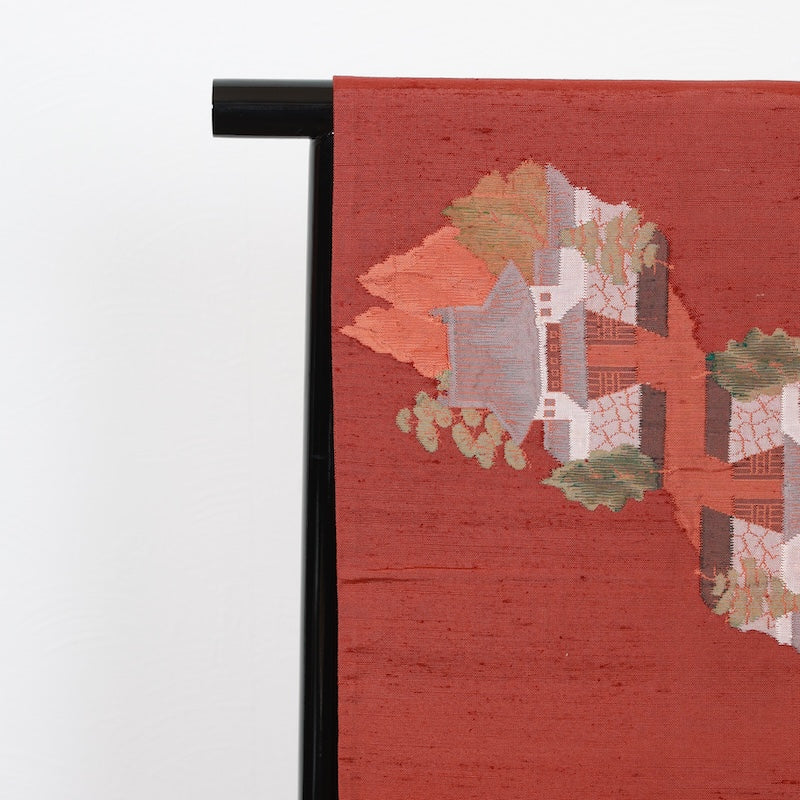 Japanese kimono used sash belt (hukuro-obi) 100% silk / T347