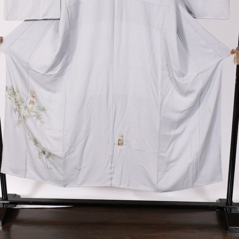 Japanese kimono used <Tsukesage> S-size silk 100% /B732