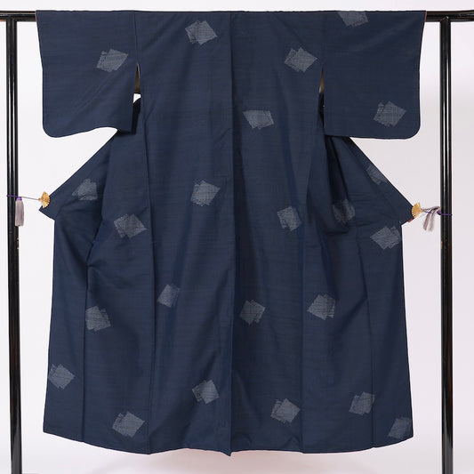 Japanese kimono (Tsumugi) M-size 100% silk / B64