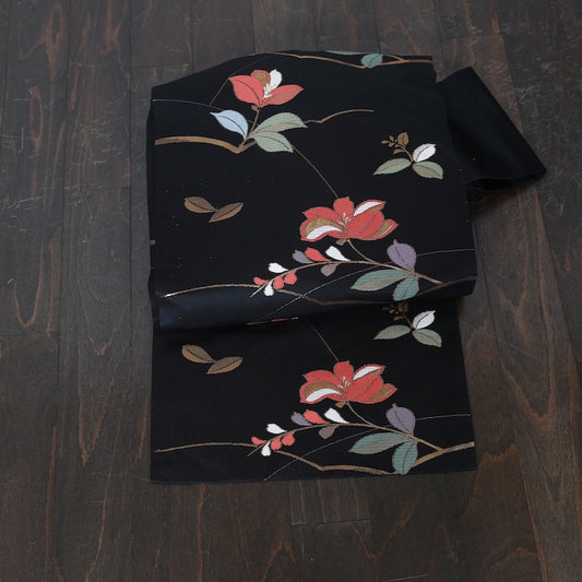 Japanese kimono used sash belt (nagoya-obi) Polyester / T350