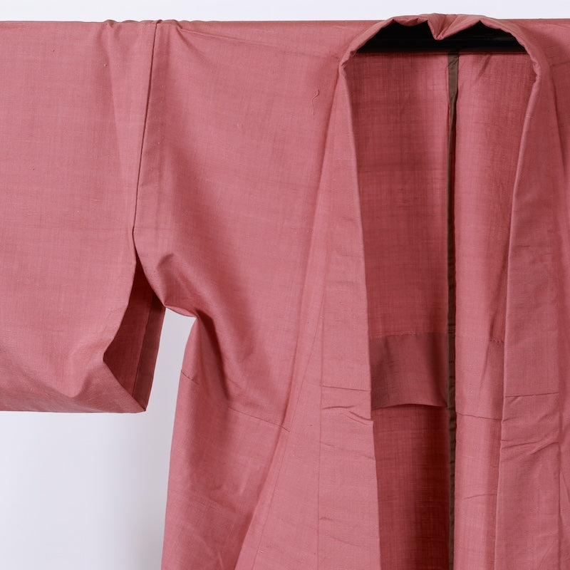 Japanese kimono used <Tsumugi> Msize silk 100% /B744
