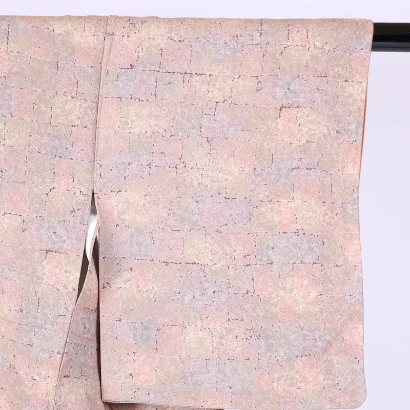 Japanease kimono used(komon)sizeMsilk100%/K400