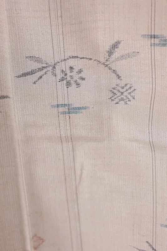 Japanese kimono Unused <Tsumugi> Msize silk 100% /K328