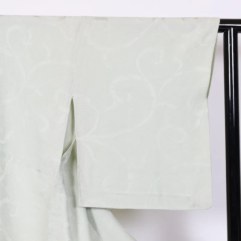 Japanese kimono used <Iromizi> Msize silk 100% /T103