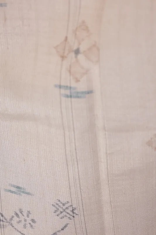 Japanese kimono Unused <Tsumugi> Msize silk 100% /K328