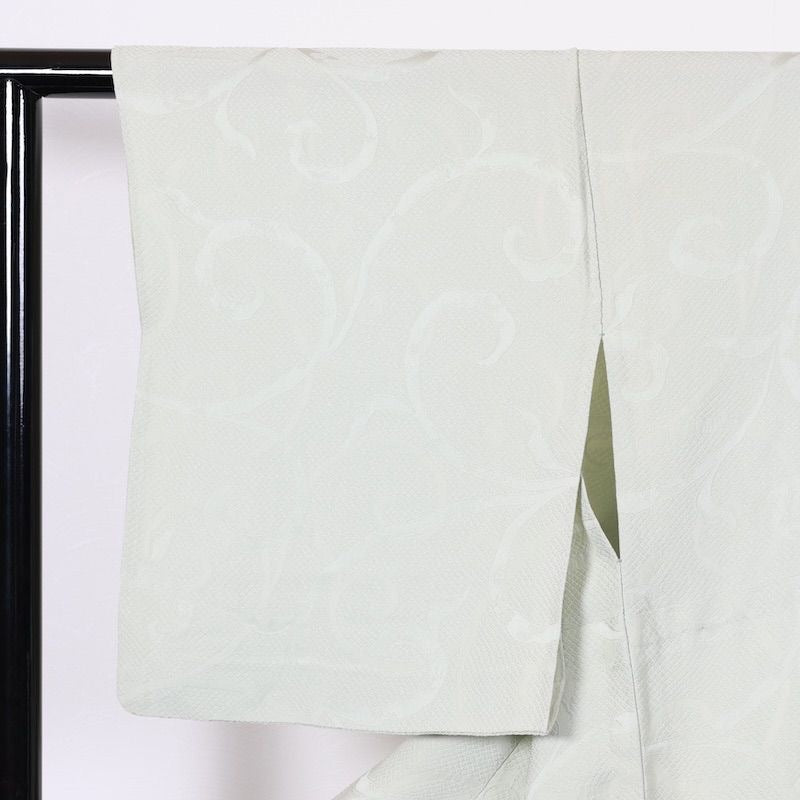 Japanese kimono used <Iromizi> Msize silk 100% /T103