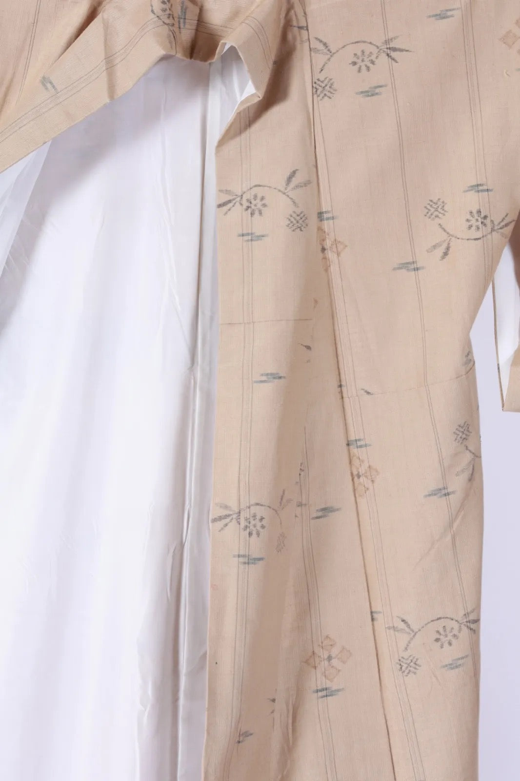 Japanese kimono Unused <Tsumugi> Msize silk 100% /K328