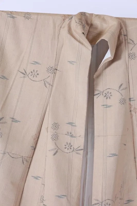 Japanese kimono Unused <Tsumugi> Msize silk 100% /K328