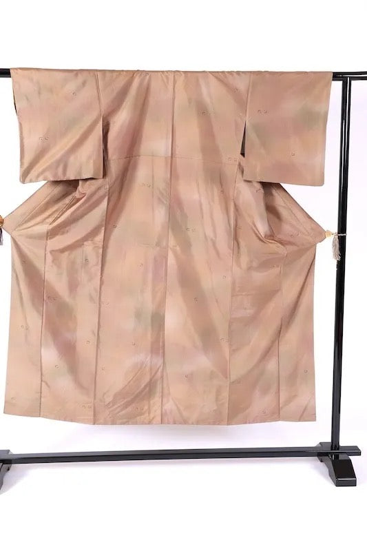 Japanese kimono Unused <Tsumugi> Ssize silk 100% /K303