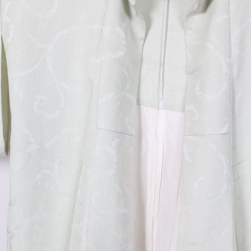 Japanese kimono used <Iromizi> Msize silk 100% /T103