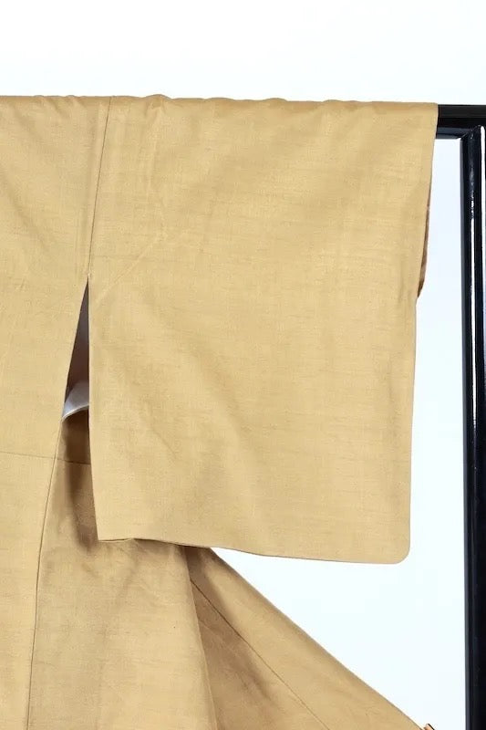 Japanese kimono used <Tsumugi> Lsize silk 100% /K280
