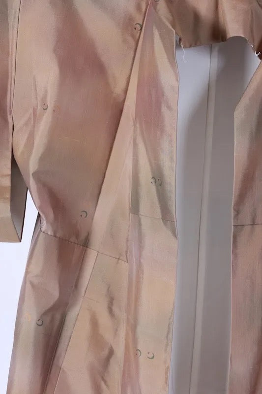 Japanese kimono Unused <Tsumugi> Ssize silk 100% /K303