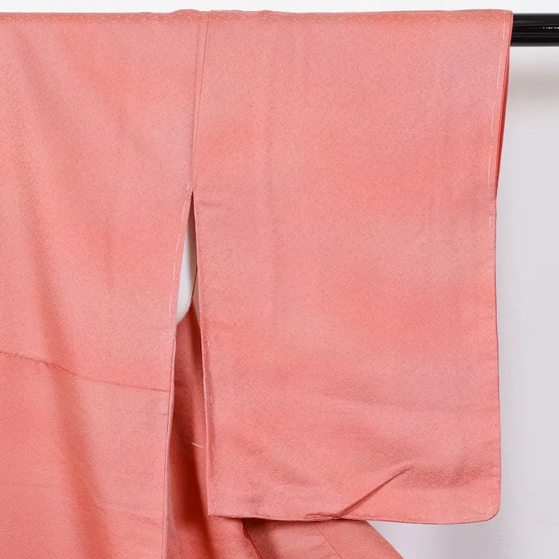 Japanese kimono used <Iromuzi> Lsize silk 100% /T105