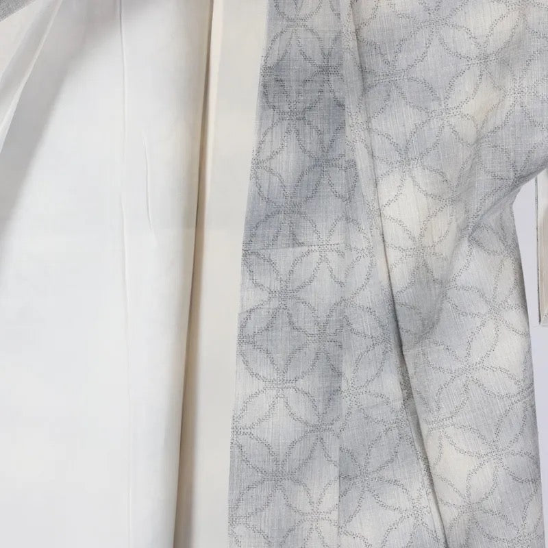Japanese kimono used <Tsumugi> Msize silk 100% /K388