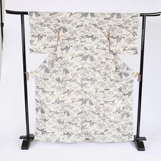 Japanease kimono used(komon)sizeLsilk100%/K392