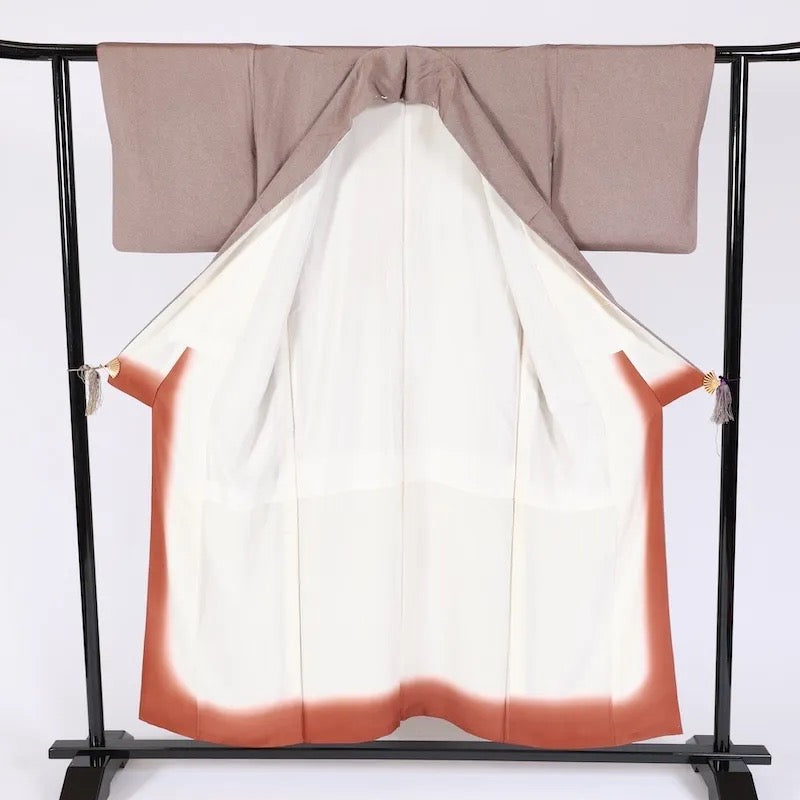 Japanease kimono used(komon)sizeMsilk100%/K394
