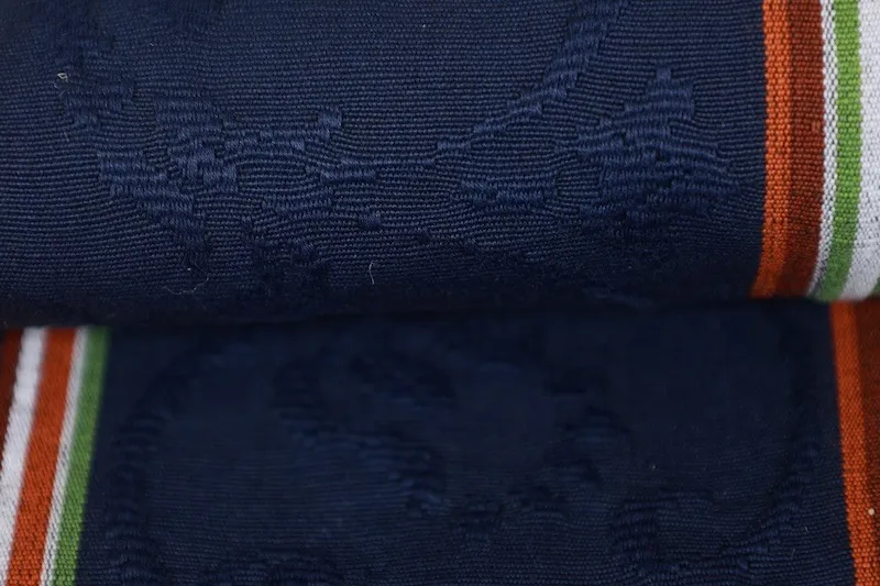 Nagoya obi used(sash), Tsumugi silk, off-white, indigo, shades of brown, green, white, floral pattern, stripes, L3