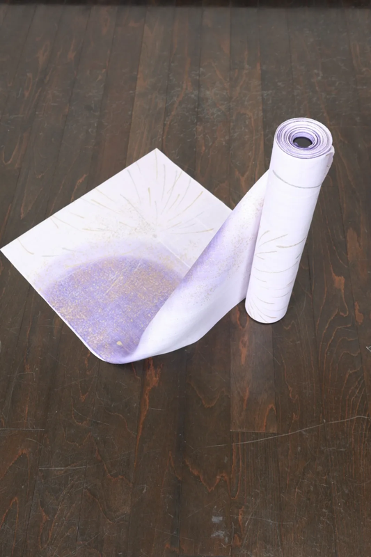 Brand New Yukata Fabric Bolt – Kondaya Genbei – White, Gold, Silver, Purple – SS04
