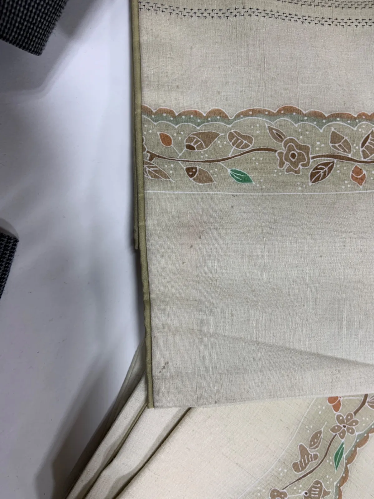 Tokamachi Tsumugi(Jaan used kimono) – Beige, Brown, Green, Indigo, WhiteK323